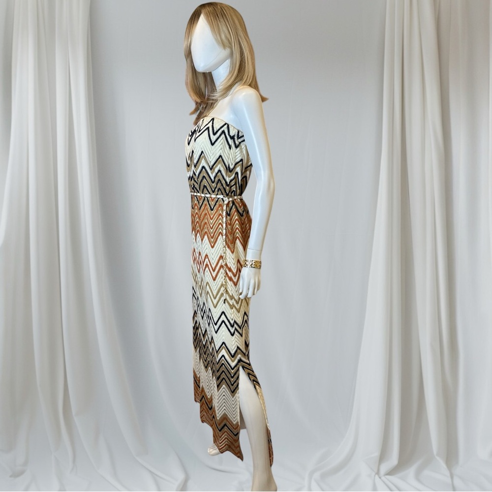 Mona B Chevron Print Maxi Sundress - Picture 4 of 9